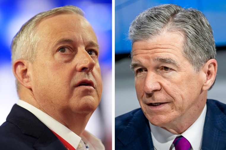 North Carolina's Senate race candidates, Republican Michael Whatley and Democrat Roy Cooper.