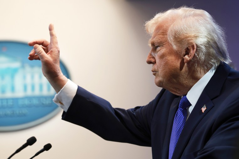 Image: President Trump Holds Press Briefing On Supreme Court's Decision To Strike Down His Global Tariffs