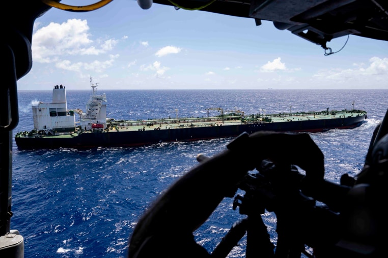 U.S. forces approach the oil tanker Bertha.