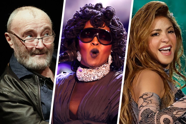 Phil Collins, Lauryn Hill and Shakira.