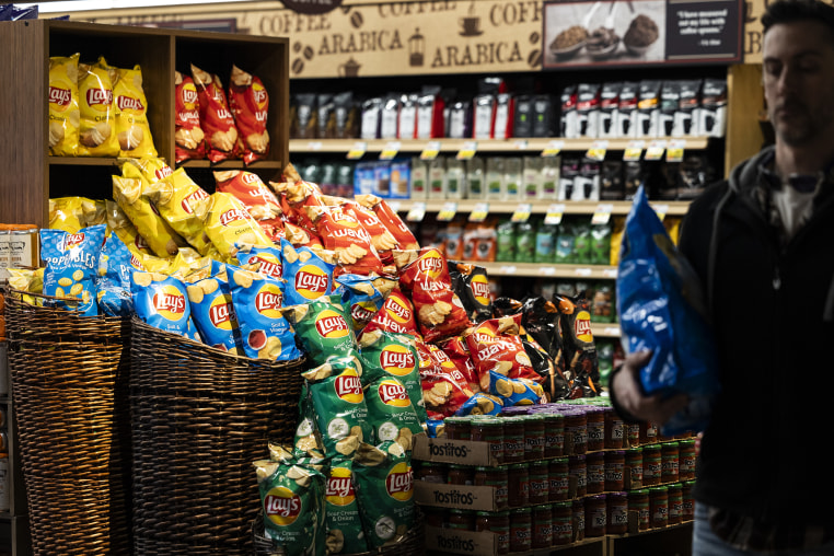 PepsiCo snacks at a supermarket in Latham, NY in February 2024.