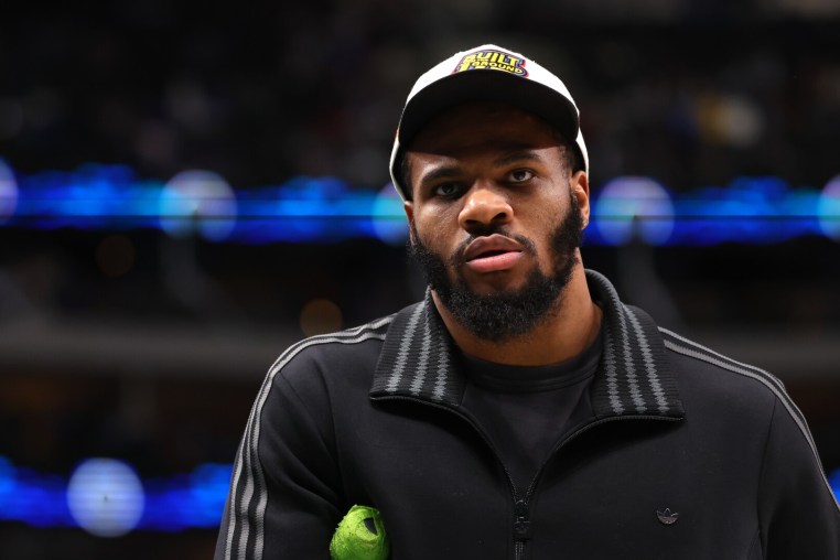 DALLAS, TEXAS - JANUARY 28: Green Bay Packers' Micah Parsons attends the game between the Dallas Mavericks and the Minnesota Timberwolves at American Airlines Center on January 28, 2026 in Dallas, Texas. NOTE TO USER: User expressly acknowledges and agrees that, by downloading and or using this photograph, user is consenting to the terms and conditions of the Getty Images License Agreement. (Photo by Sam Hodde/Getty Images)