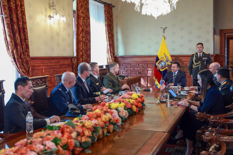 The U.S. Southern Command reaffirmed its support for Ecuador in the fight against narcoterrorism in Quito