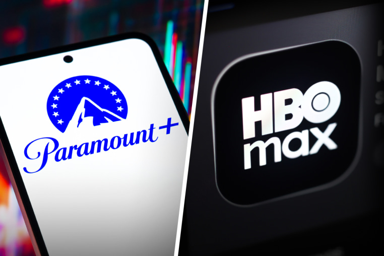 Paramount+ and HBO Max logos