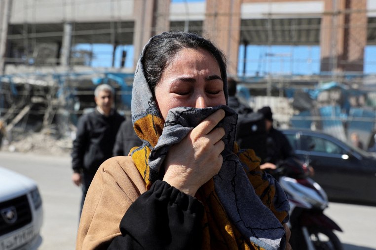 Aftermath of an Israeli and the U.S. strike on a police station in Tehran 