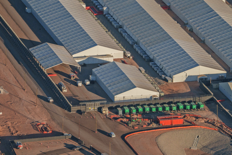 Camp East Montana is an  immigration detention facility on the Fort Bliss military base along the Texas-Mexico border.