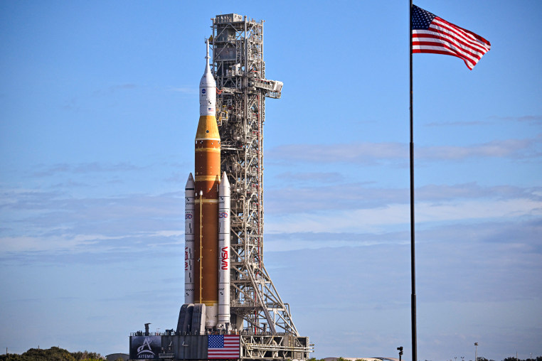 NASA's Artemis II Space Launch System rocket and Orion spacecraft 