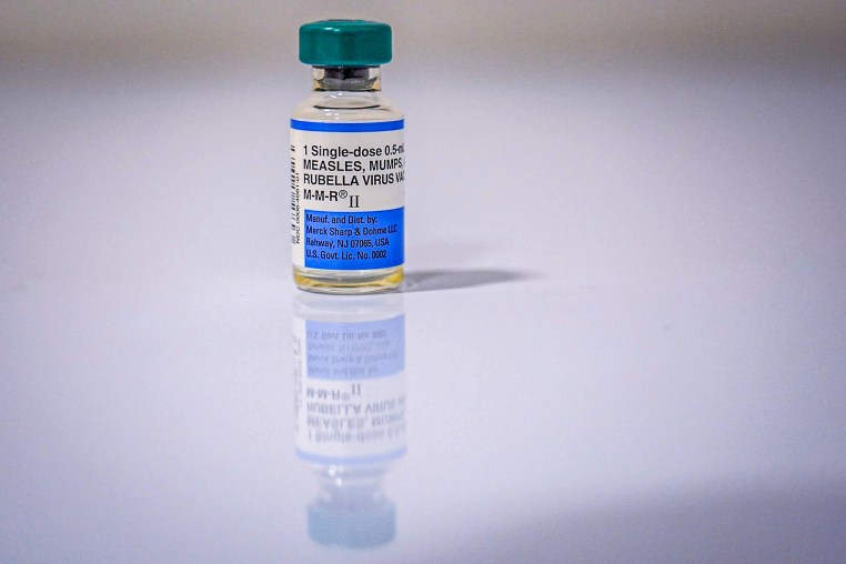 Measles dose.