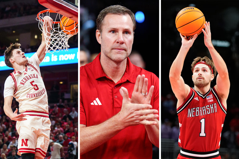 A split composite image of Braden Frager, left, Fred Hoiberg, and Sam Hoiberg.