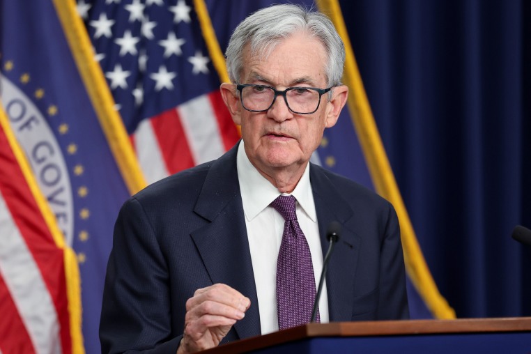 Federal Reserve Chair Jerome Powell speaks at the Federal Reserve on March 18, 2026.