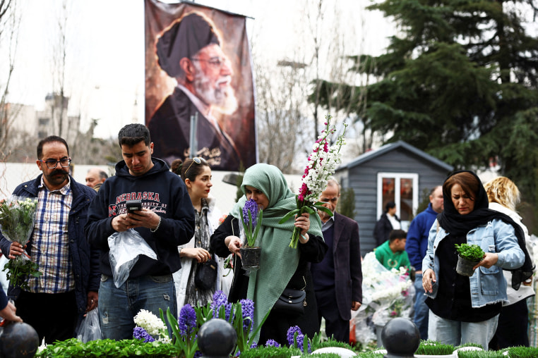 Iranian people shop at Tajrish Bazaar, ahead of Nowruz, in Tehran