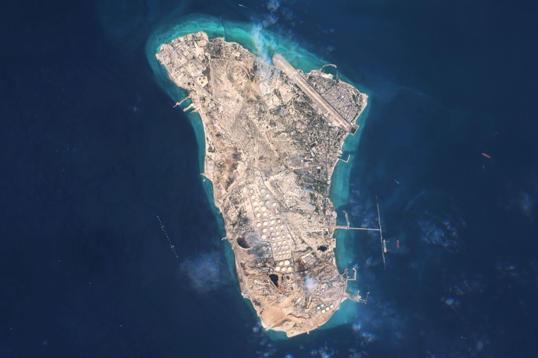 Satellite Imagery Of Kharg Island In Iran