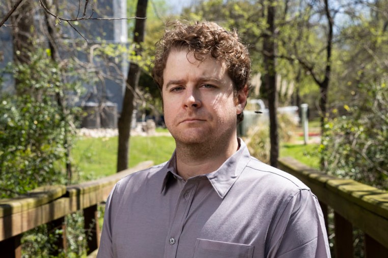 Randy Slaughter at his apartment in Bryan, Texas.
