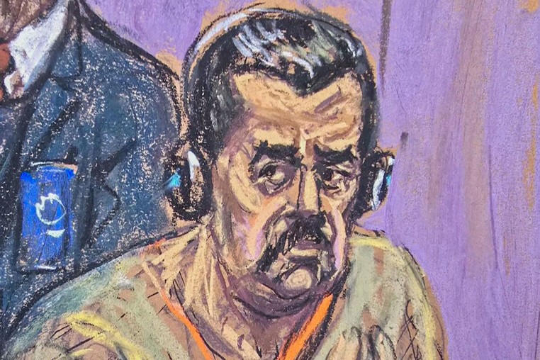Courtroom sketch of Maduro.