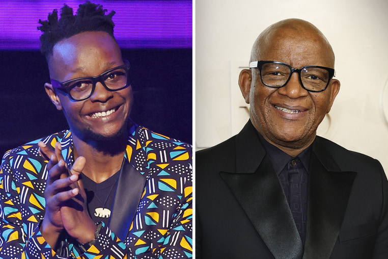 Photosw of comedian Learnmore Jonasi and composer Lebo M.