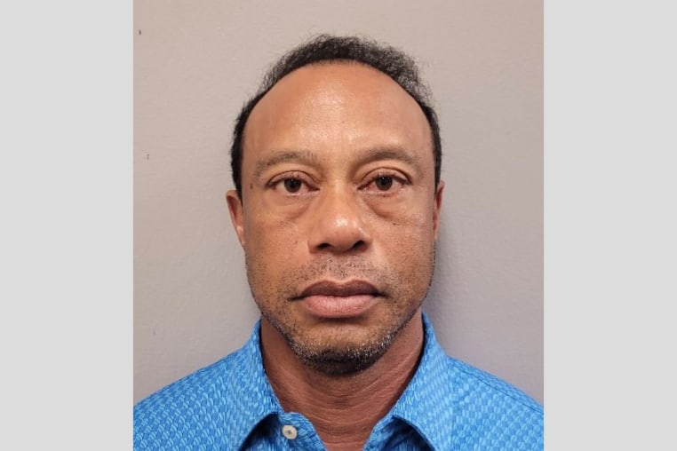 Tiger Woods’ booking photo.