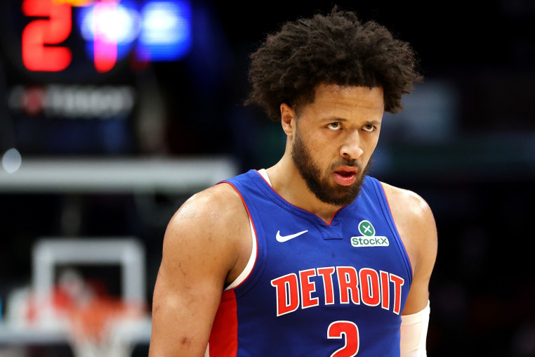 Mar 17, 2026; Washington, District of Columbia, USA; Detroit Pistons guard Cade Cunningham (2) looks on during the first half against the Washington Wizards at Capital One Arena. Mandatory Credit: Daniel Kucin Jr.-Imagn Images