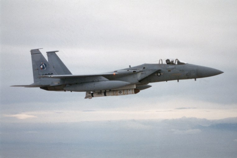 A U.S. Air Force F-15in flight.