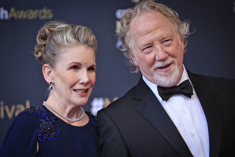 Melissa Gilbert and Timothy Busfield at the Monte-Carlo Television Festival in 2023.