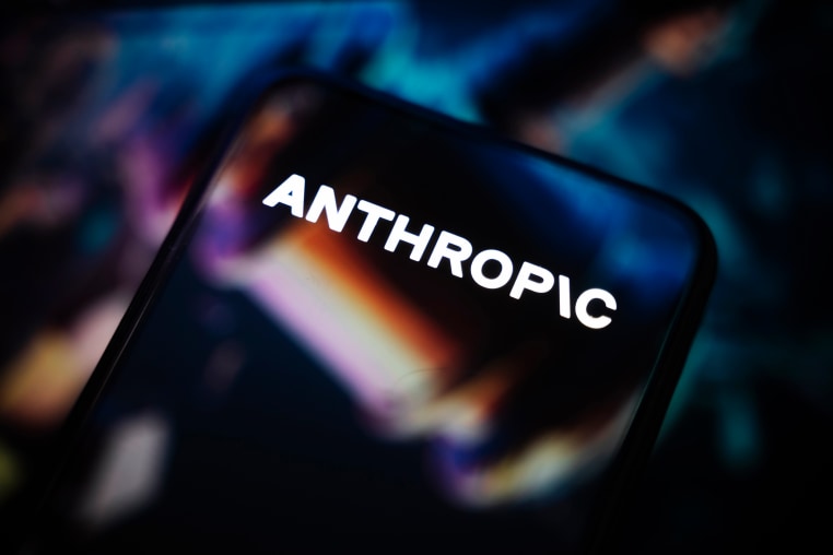 Image: Anthropic logo on a smartphone screen