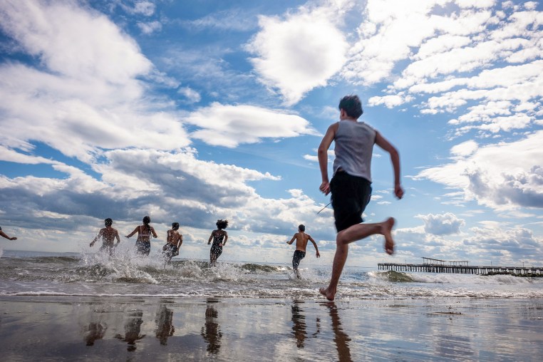 Image: New Yorkers Enjoy Spring Weather At Coney Island