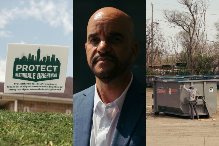 Indianapolis City-County Councilor Ron Gibson supports the data center in the Martindale-Brightwood neighborhood of Indianapolis, Indiana, on April 9, 2026. 