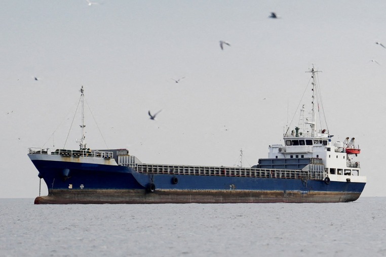 Vessel at the Strait of Hormuz, off the coast of Oman’s Musandam province