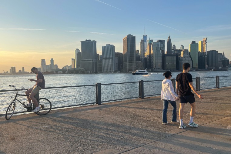 Brooklyn Bridge Park Pier 6 in New York, on Tuesday.