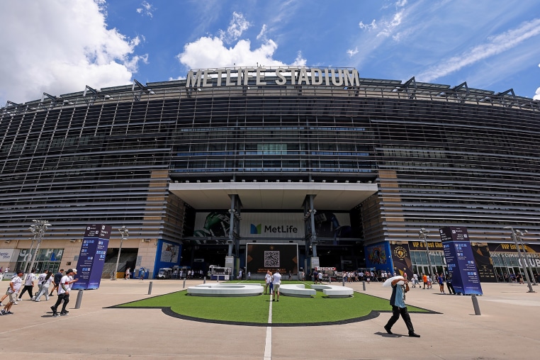 Fans outside MetLife Stadium in 2025.