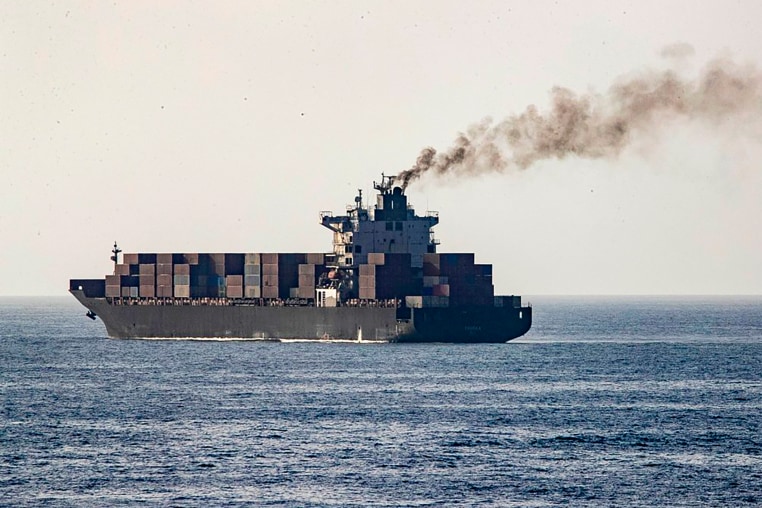 U.S forces patrol near the Iranian-flagged cargo ship M/V Touska after it was boarded and seized by U.S. forces on Sunday, at a location given as the Arabian Sea, in this handout image released April 20, 2026.