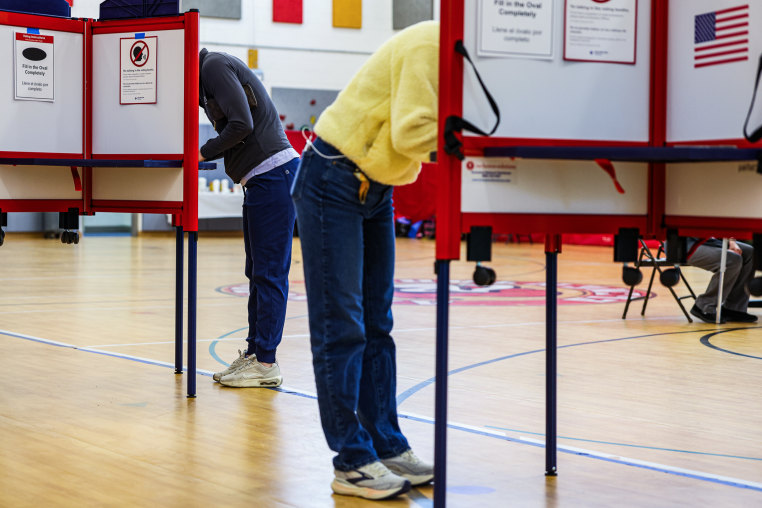 Voters cast their ballots in Virginia