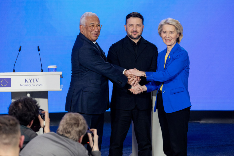 As Ukraine marks the fourth anniversary of Russia's invasion. EU chief said on February 24, 2026 the bloc would make good on a 90-billion-euro ($106-billion) loan for Ukraine despite the Kremlin-friendly leader of Hungary, Viktor Orban, blocking the measure. 