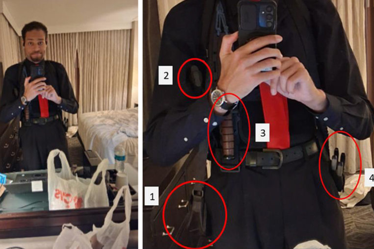 Cole Allen takes a photo of himself on April 25, 2026.