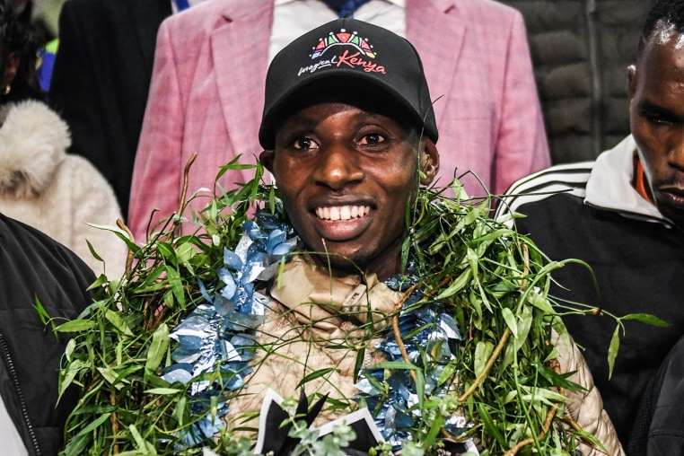 Kenyan athletics icon Sebastian Sawe returns home after historic London win