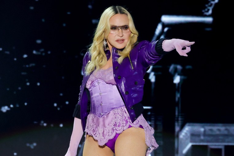 Madonna performd with Sabrina Carpenter at Coachella Valley Music and Arts Festival at Empire Polo Club on April 17, 2026.