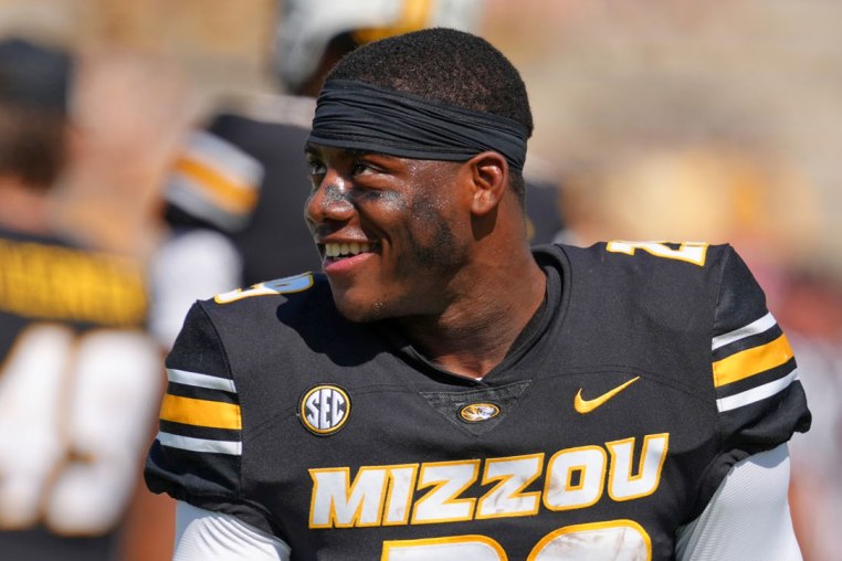 Missouri Tigers running back Ahmad Hardy 