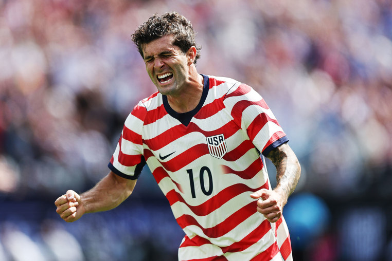 Christian Pulisic of the U.S. celebrates after scoring his team's second goal