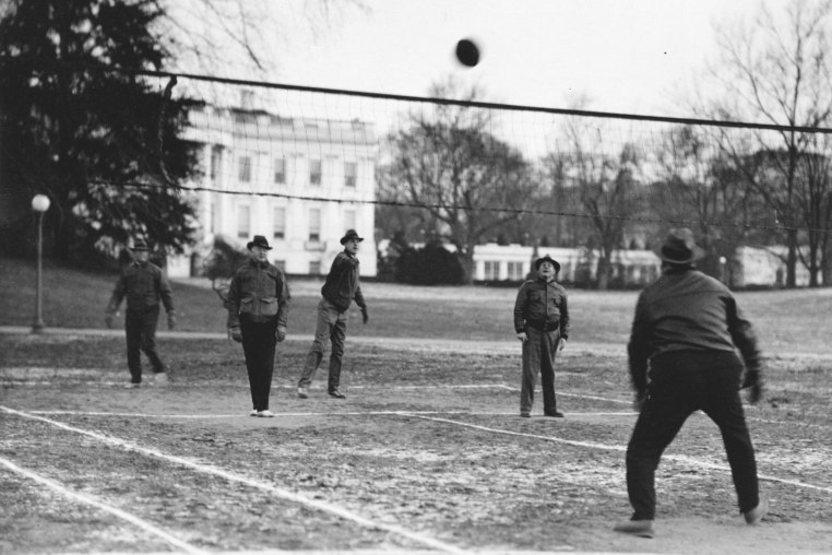 Hooverball Game on White House Lawn in 1933.