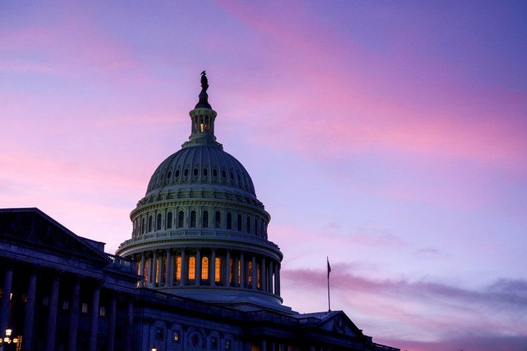 U.S. Capitol Building Sunset Exterior