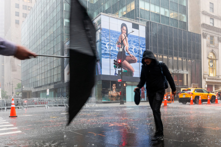 New York City Area Under Flash Flooding Warning As Torrential Rain Storms Move Through City