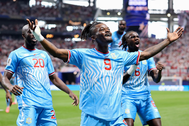 Brian Cipenga celebrates a score.