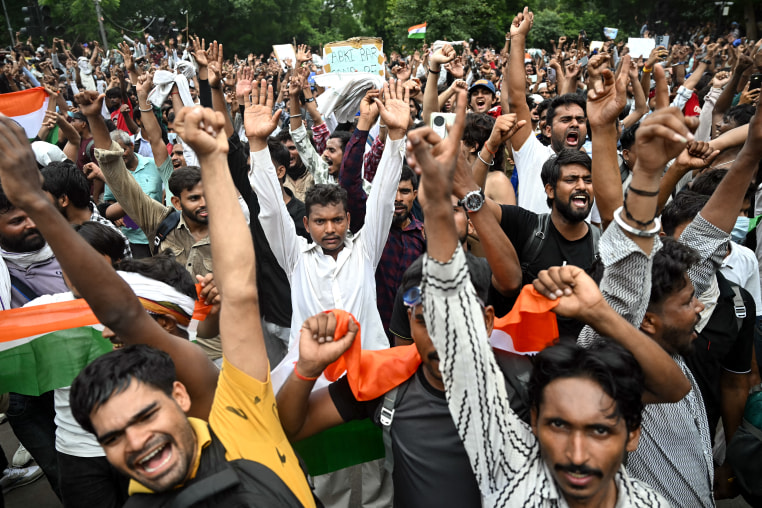 INDIA-POLITICS-EDUCATION-PROTEST