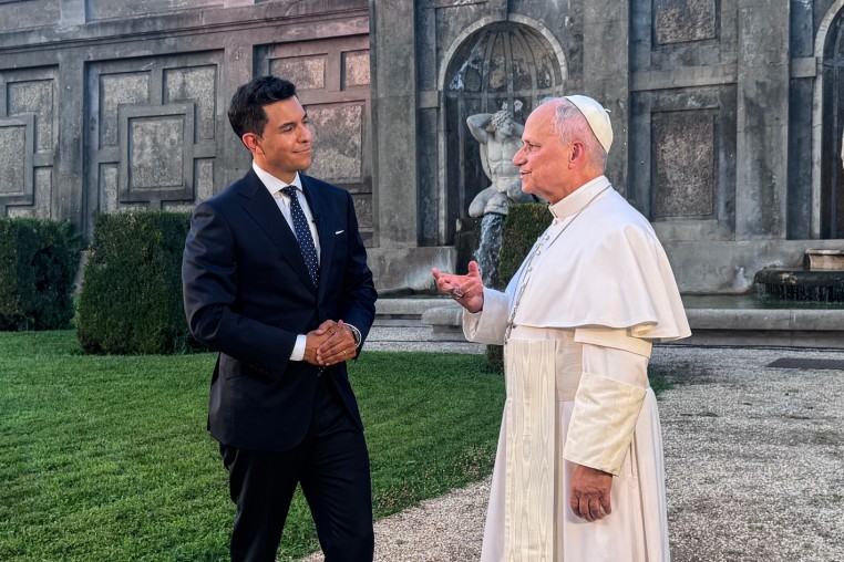 Tom Llamas and Pope.