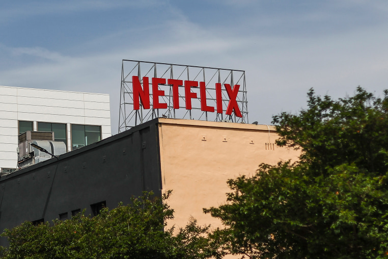 The Netflix office building in Los Angeles on April 16, 2026.