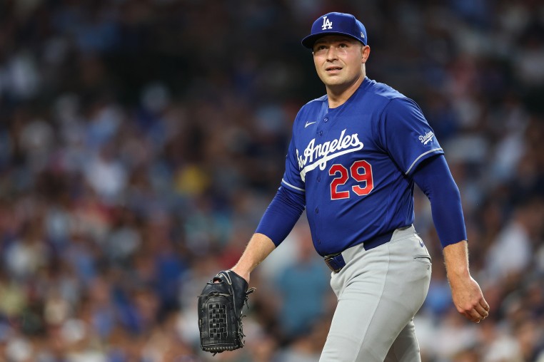 Tarik Skubal #29 of the Los Angeles Dodgers.