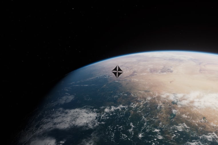 A view of Earth as seen from space.