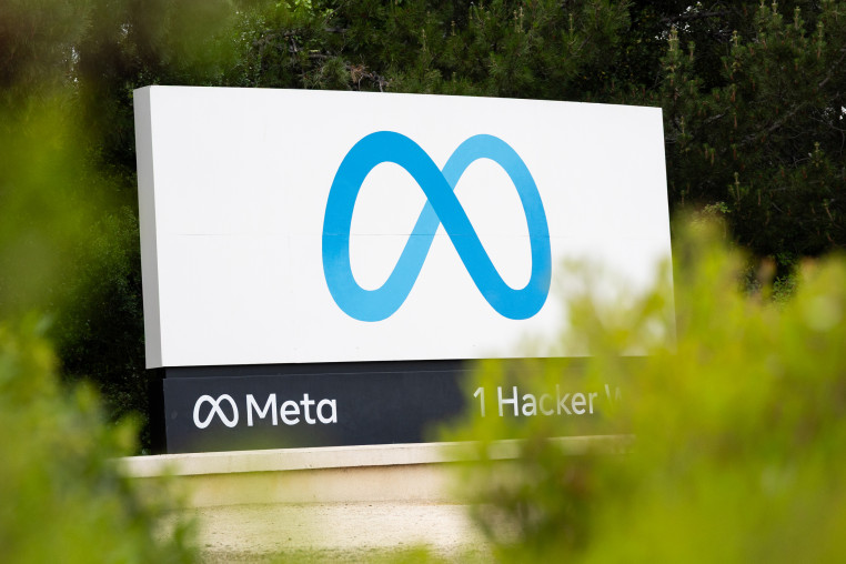 The Meta logo.