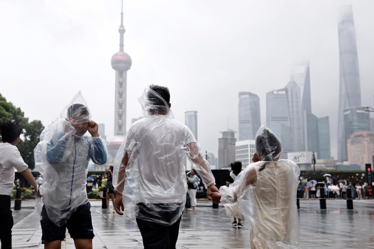 Typhoon Dolphin Unleashes Torrential Rain Over Shanghai