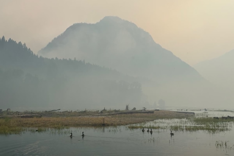 The Border 2 Fire on Aug. 7, 2026 in North Cascades National Park, Washington.