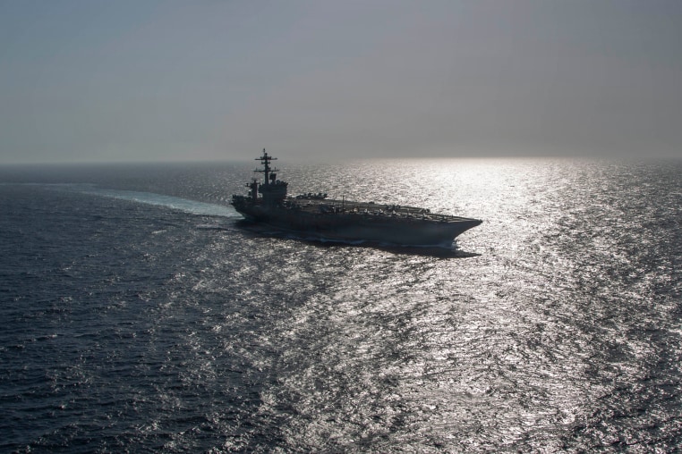 Abraham Lincoln Sails In The Arabian Sea